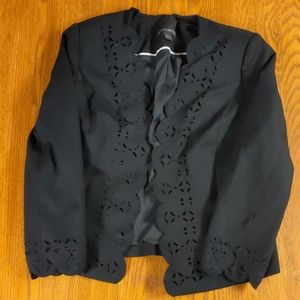 Banana Republic black open front blazer